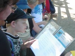 Mit dem Fragebogen hatten die Kinder ganz schön zu tun